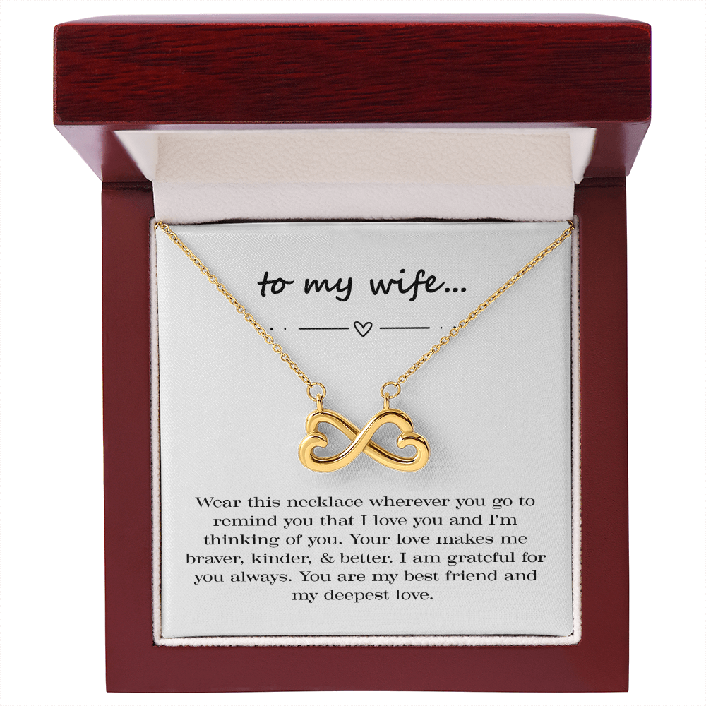 Braver. Kinder. Better. Endless Love Necklace.