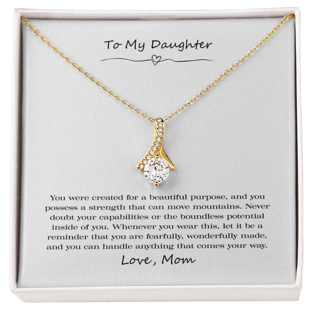 To My Daughter Wonderfully Made Alluring Beauty Necklace