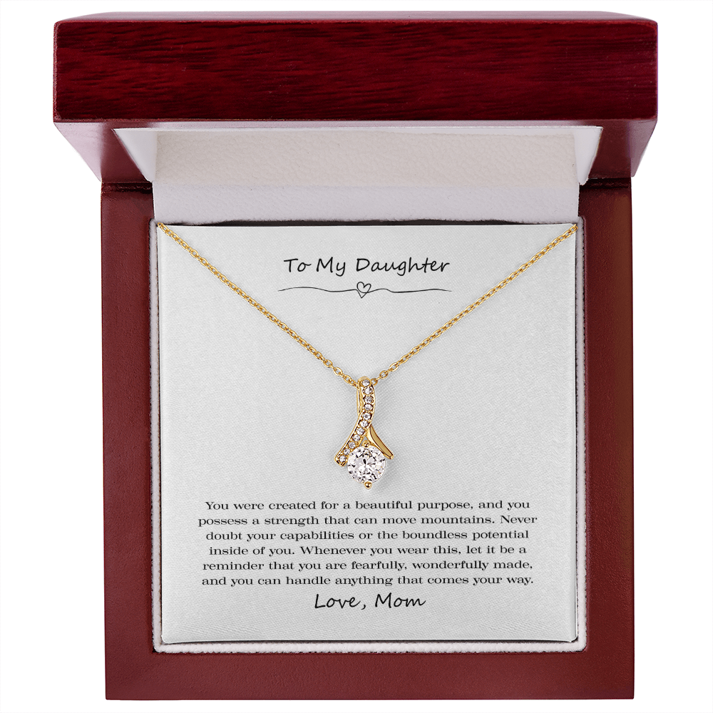 To My Daughter Wonderfully Made Alluring Beauty Necklace