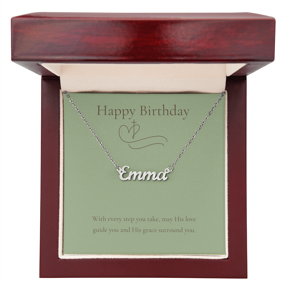 Happy Birthday Personalized Necklace
