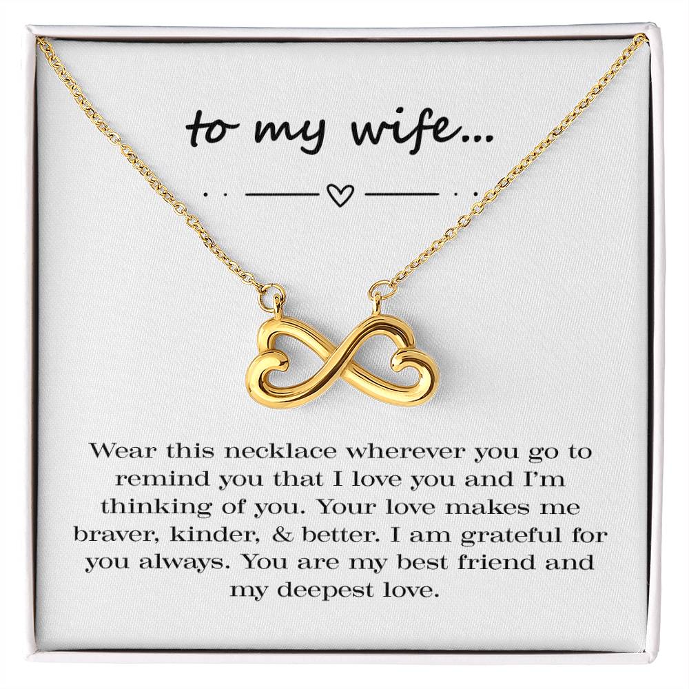 Braver. Kinder. Better. Endless Love Necklace.